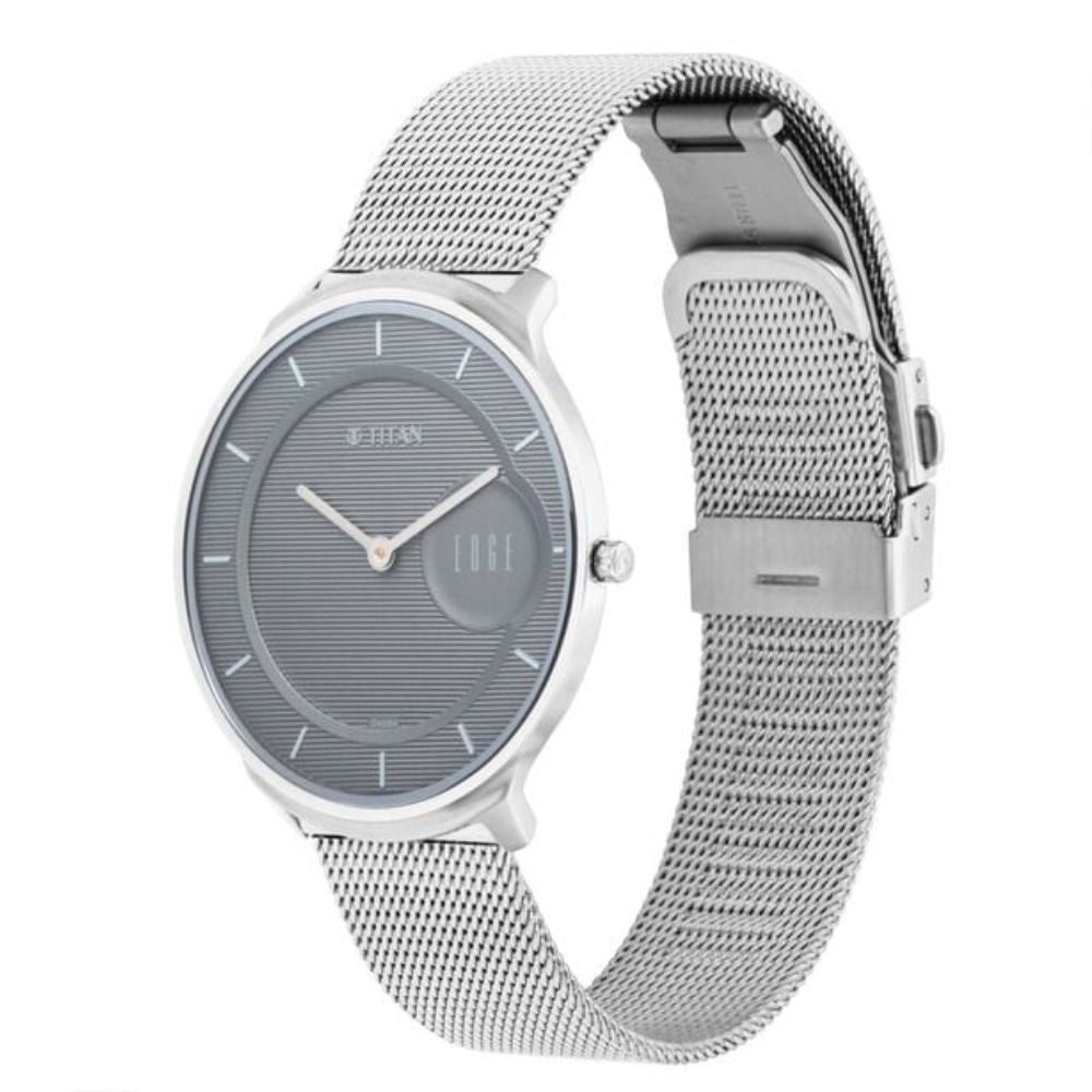 Titan Edge Minimals Silver Men's Watch 1843SM01