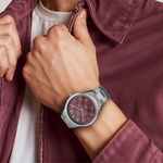 Titan Palette of Colours Magenta Dial Watch for Men 10033SM02