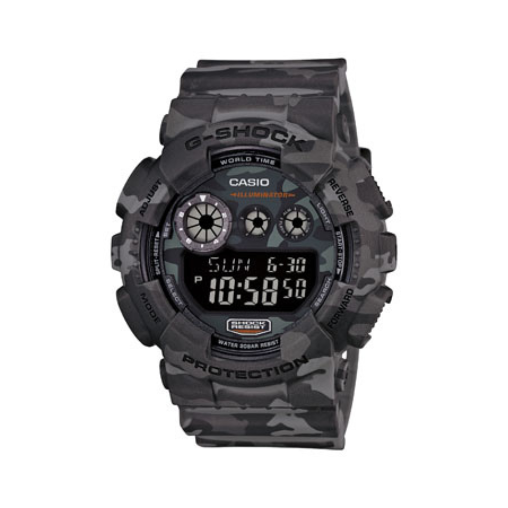 Casio Grey Camouflage Resin Strap Men's Watch GA-100CM-8A, GD-120CM-8 | 10507074