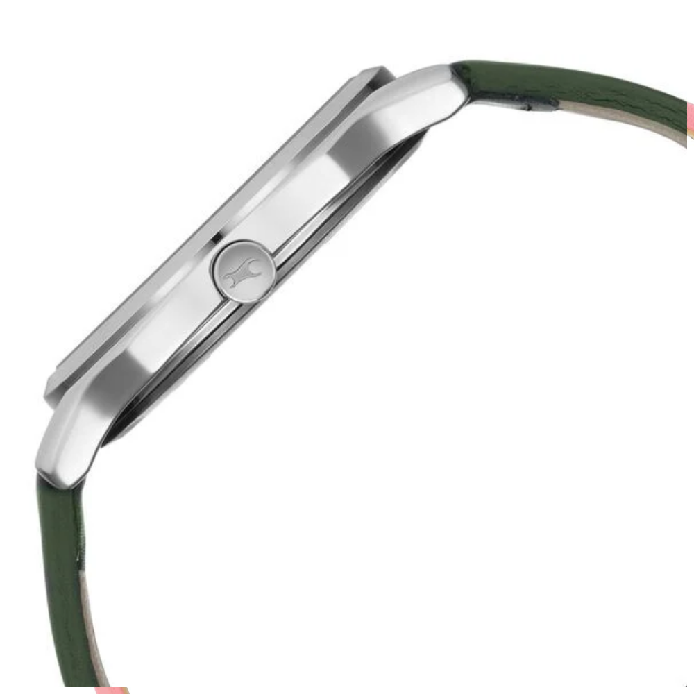 Fastrack Stunners Green Dial Quartz Analog Watch for Guys 3255SL02