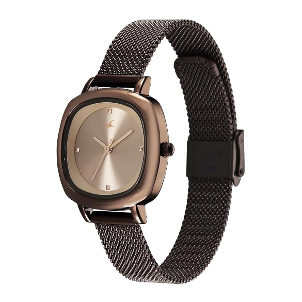 Fastrack Stunners XI Brown Women's Analog Watch 68065QM01