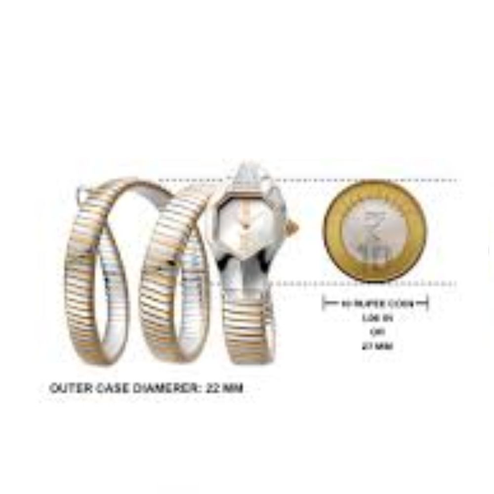Just Cavalli Snake Silver Women's Watch JC1L022M0075