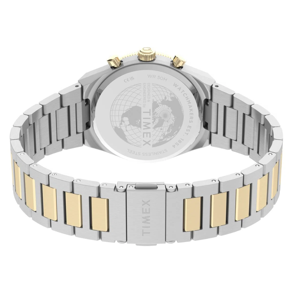 Timex Q Round Gold Dial Analogue Unisex Watch - TW2Y92300UJ