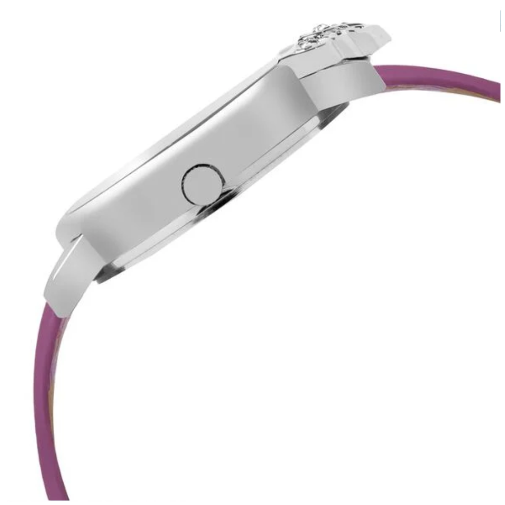 Zoop Disney Jasmine Silver Dial Purple Strap Girls Kids Analog Watch 26049SL01