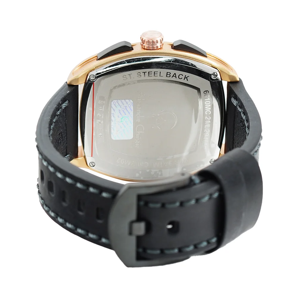 Alexandre Christie Chronograph Black Men's Watch 6610MCLURBU