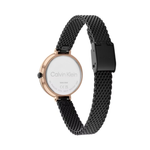 Calvin Klein Minimalistic T-Bar Black Dial Women's Analog Mesh Watch 25200084