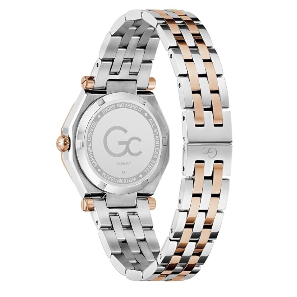 G.C. Gleam White Round Dial Analog White Women's Watch Z55001L7