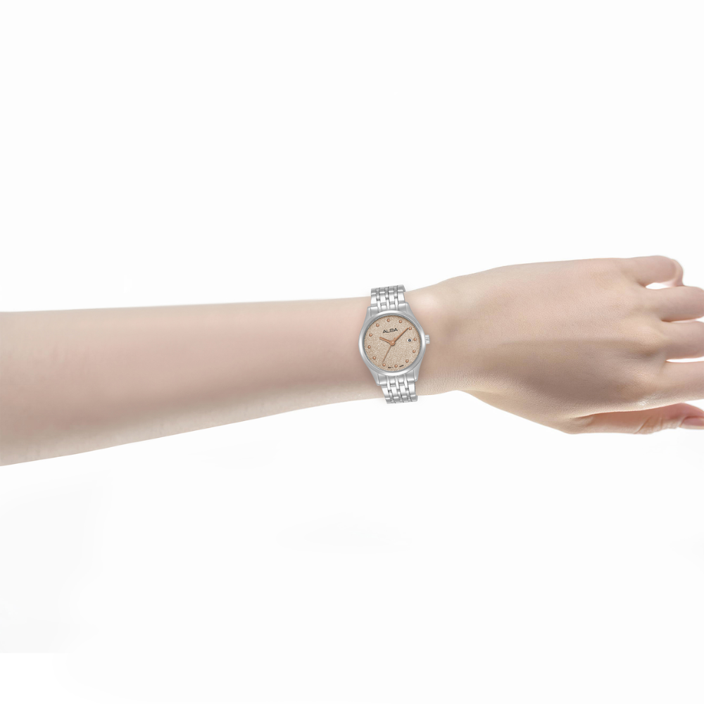 Alba Sparkling Champagne Dial Women's Watch AH7EY9X1
