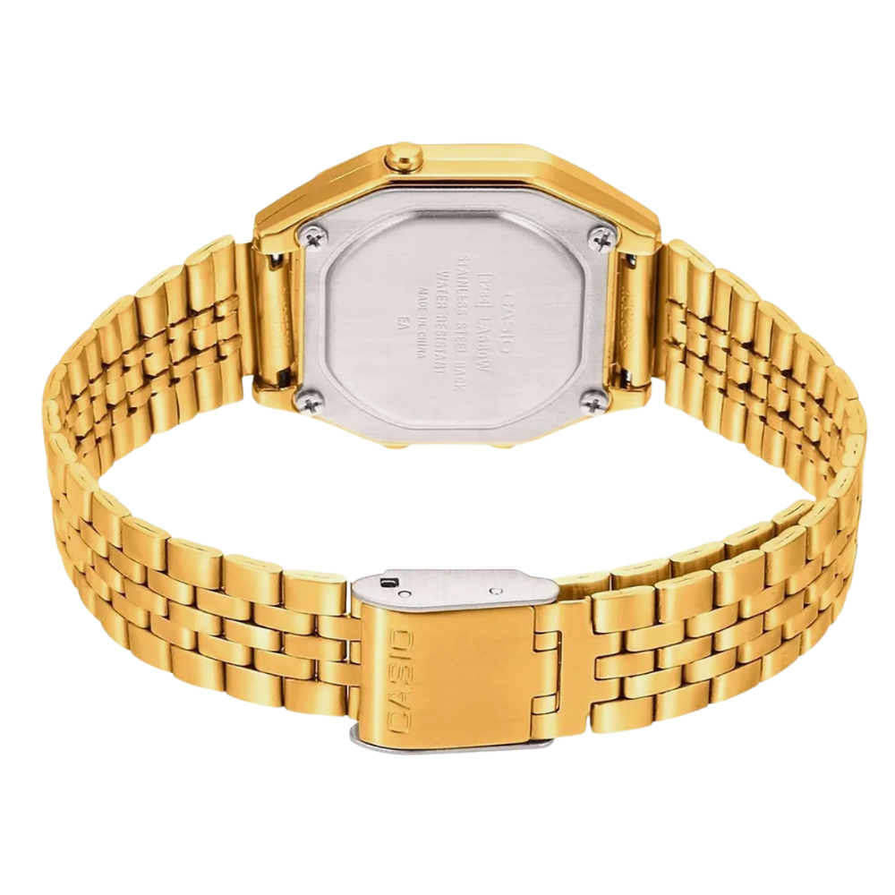 Casio Vintage Gold Unisex-Adult Digital Watch D205 LA680WGA-1BDF