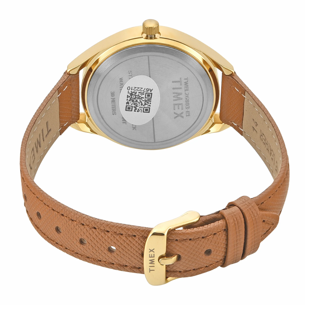 Timex Trendline Round 34mm Silver Dial Women Analog Watch TWEL26803