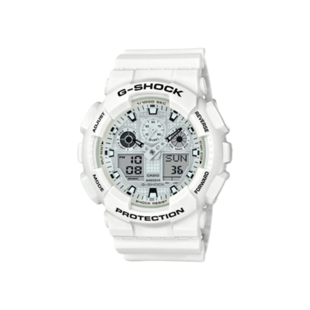 Casio White Resin Strap Men's Watch GA-100B-7A, GA-100MW-7A, GA-110BC-7A | 10395227