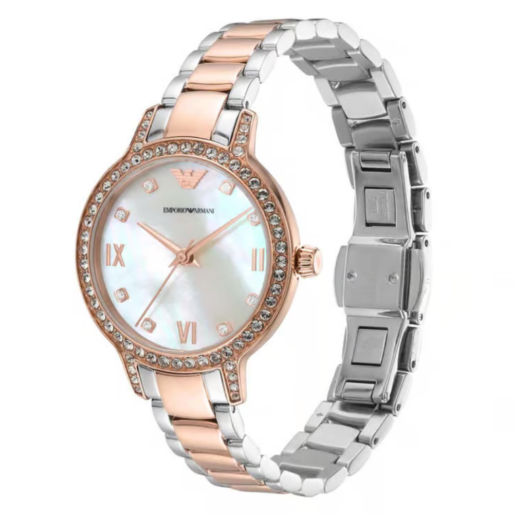 Emporio Armani Cleo Mother Of Pearl Dial Analog Women's Watch AR11499