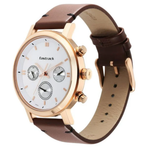 Fastrack Tick Tock White Dial Men's Watch 3287WL01