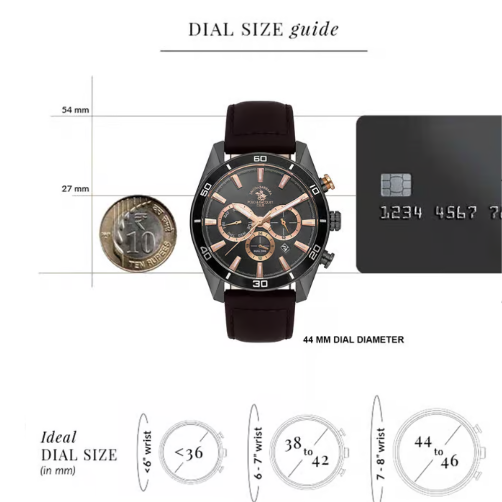Santa Barbara Polo & Racquet Club Chronograph Black Dial Men's Watch SB.1.10627-5