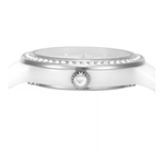 Emporio Armani Cleo Silver Dial Women's Analog Ceramic Watch AR70013