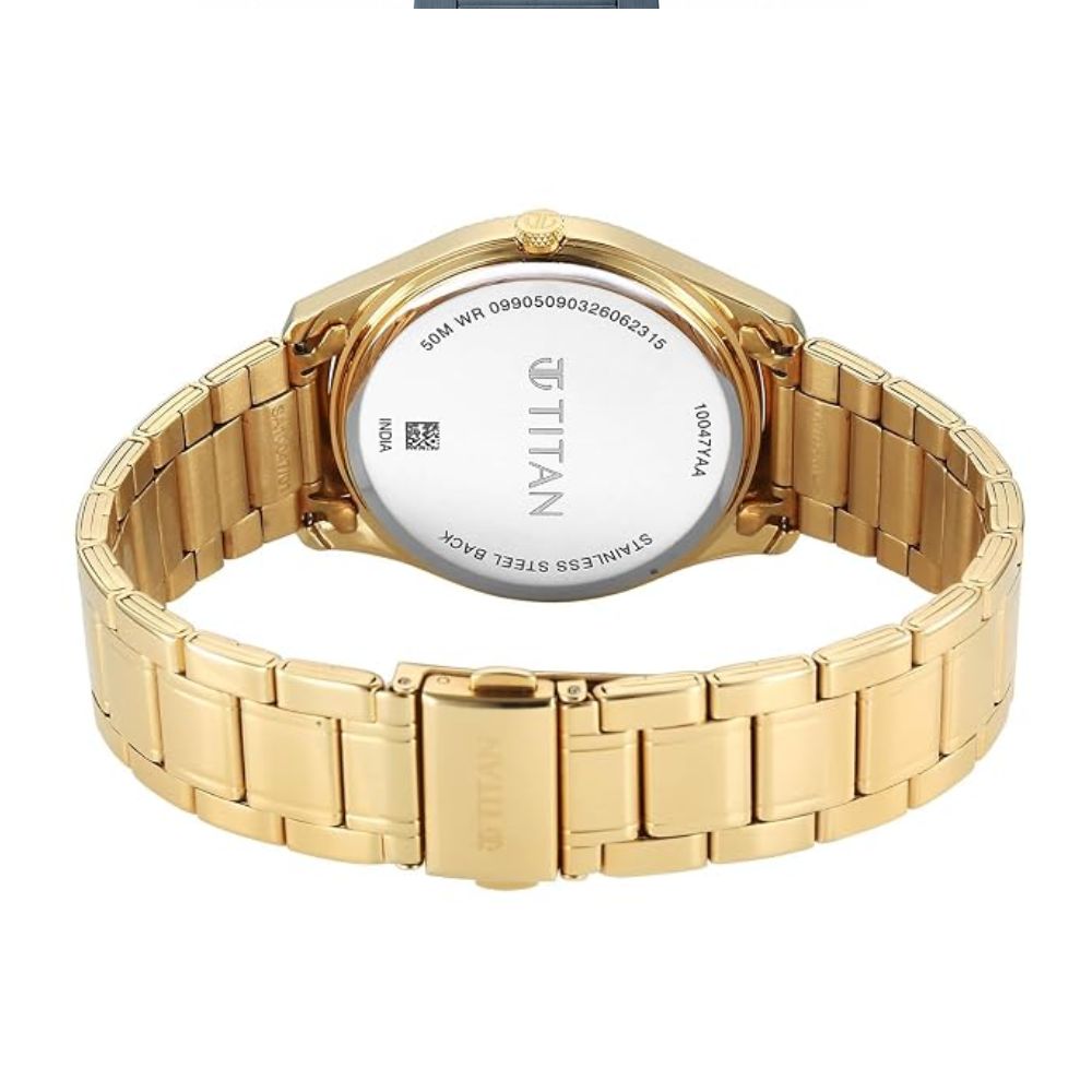 Titan Regalia Allure Classic Gold Men's Watch 10047YM01
