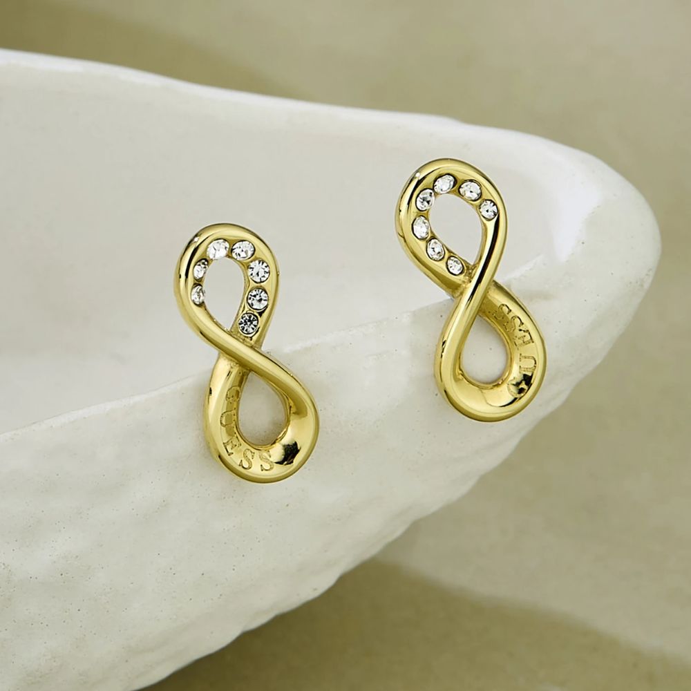 GUESS Endless Dream Gold-Plated Women's Earrings UBE03262YG