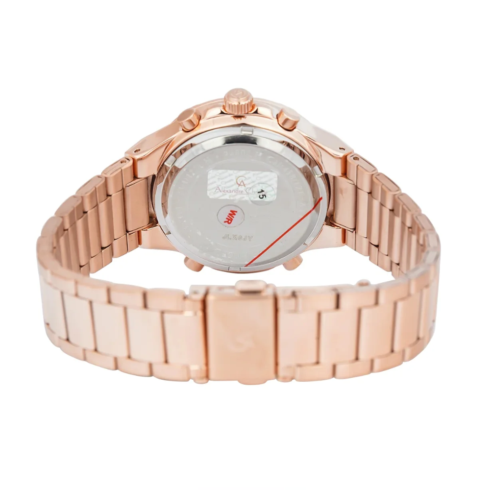 Alexandre Christie Women's Rose Gold Analog-Digital Quartz Watch 9400LHBRGLN