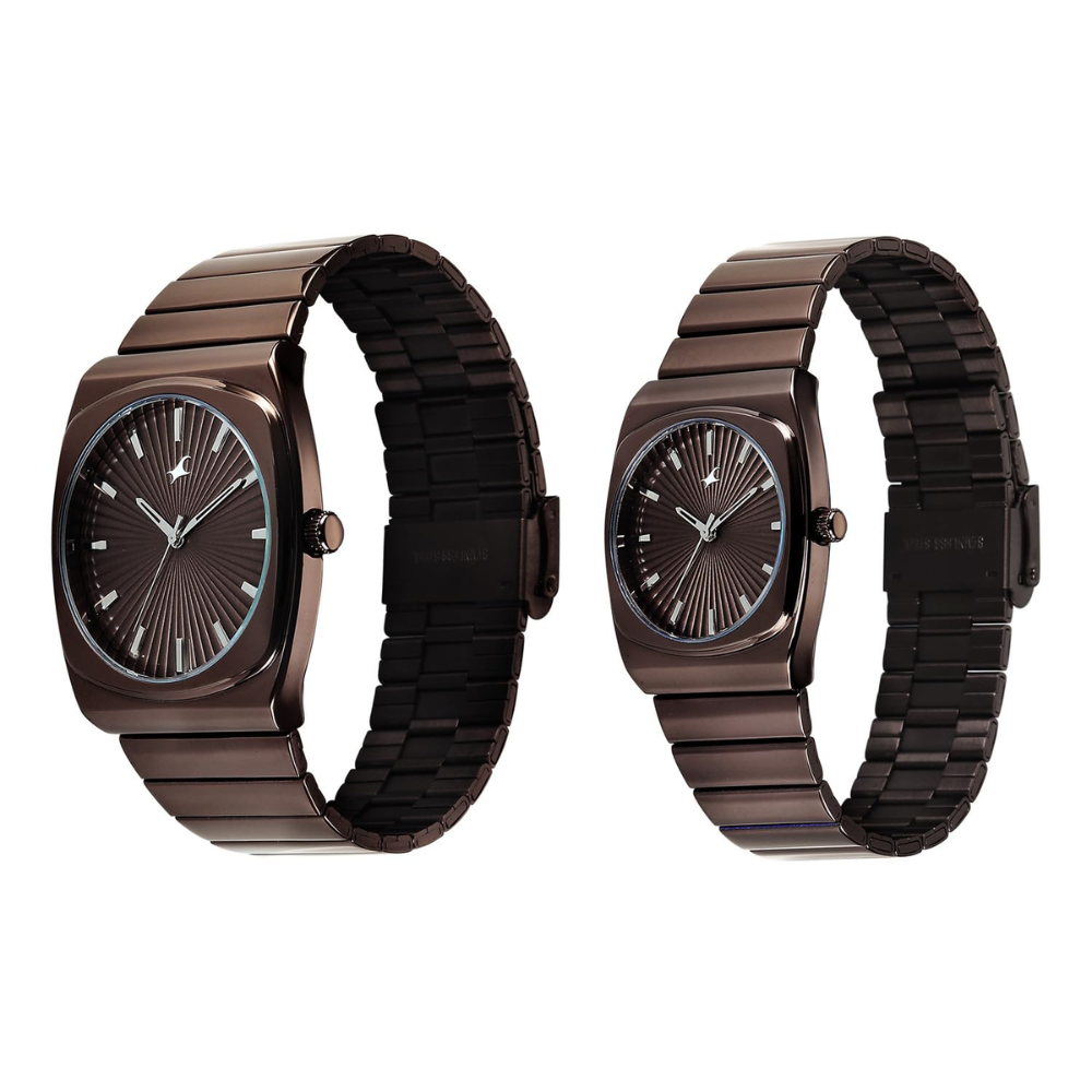 Fastrack Mixmatched 5.0 Brown Couple Watch  3819268060QM03