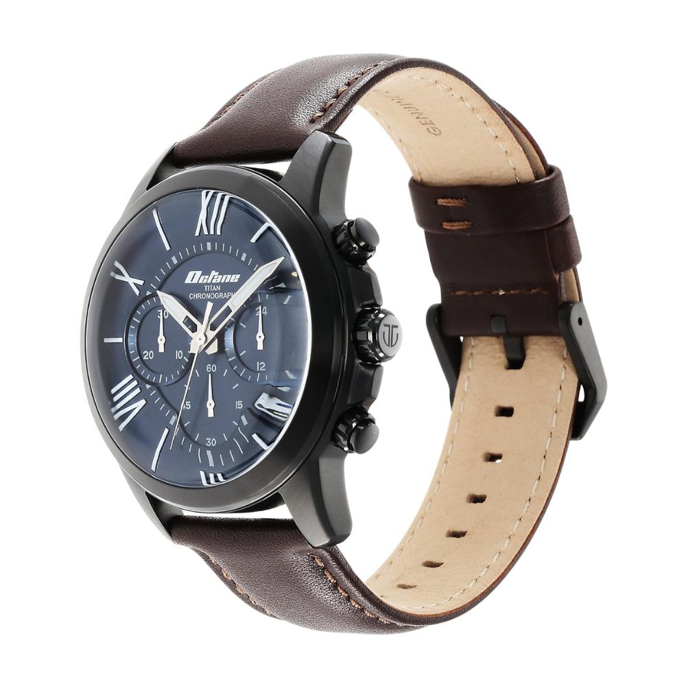 Titan Quartz Chronograph Blue Men's Watch 90152NL01
