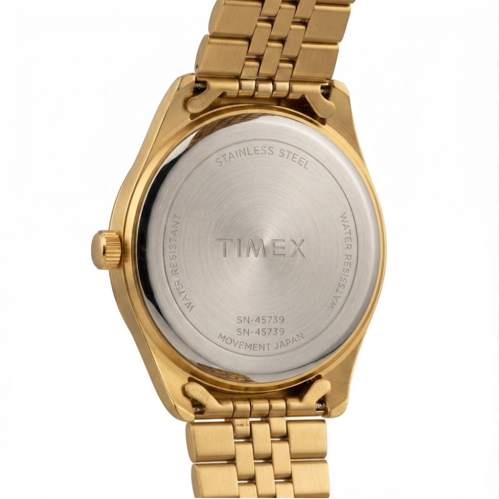 Timex Multifunction Red Dial Gold-Tone Men's Watch - TWEG33305