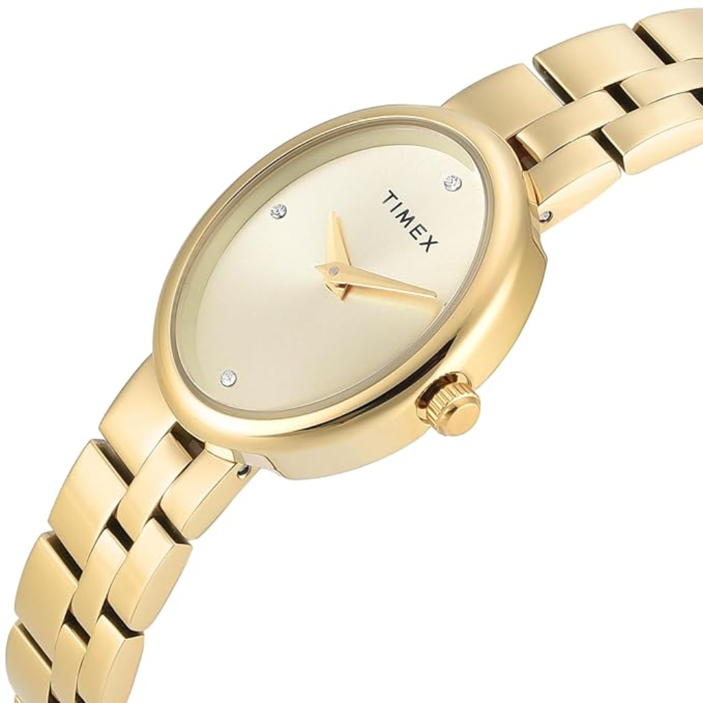 Timex Trendline Oval Gold Analog Women's Watch TWEL27100