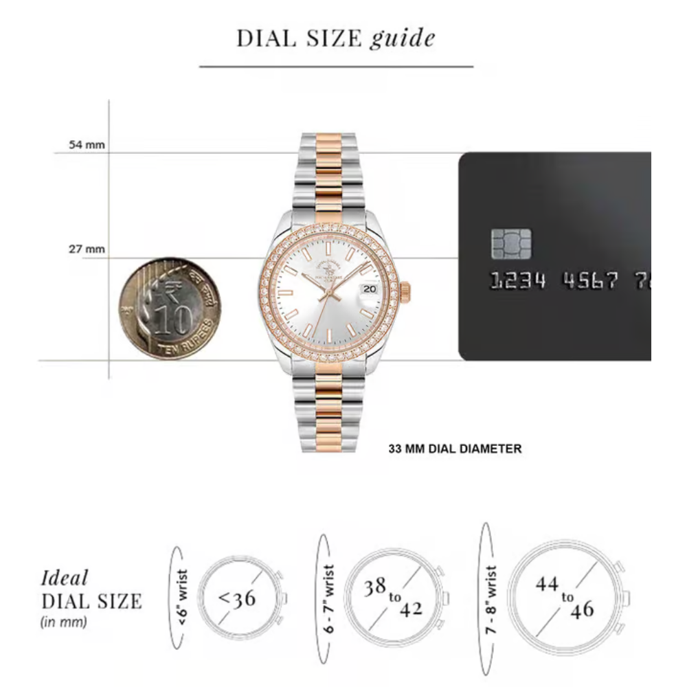 Santa Barbara Polo & Racquet Club Silver Dial Women's Watch SB.4.10017-6