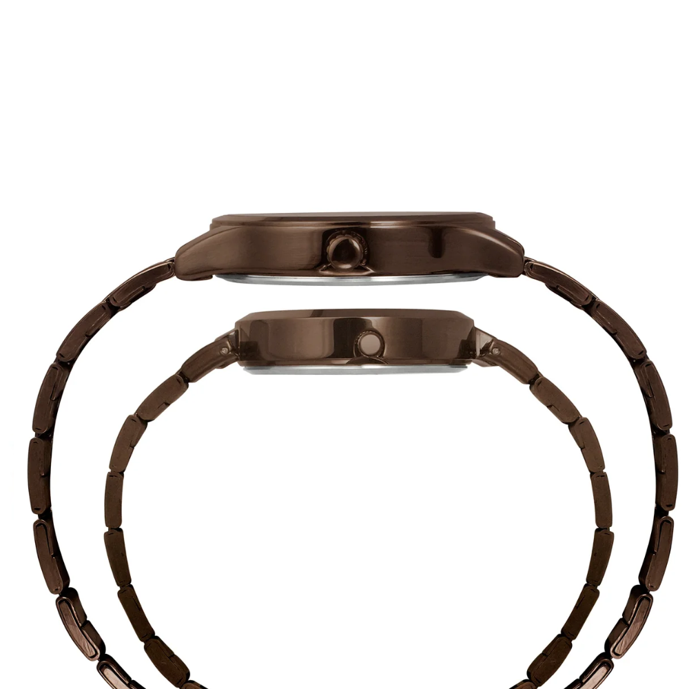 Timex Fashion Collection Brown Pair Watch TW00PR295