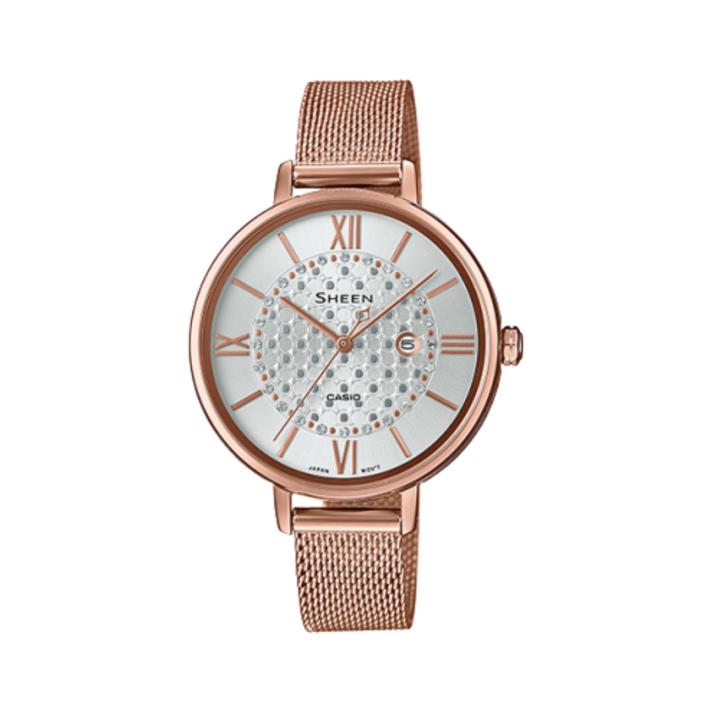 Casio Sheen Rose Gold Metal Strap Women's Watch for SHE-4059PGM-2A, SHE-4059PGM-7A 10604493