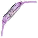 Zoop Transparent Black Dial Purple Strap Girls Kids Digital Watch 16049PP05