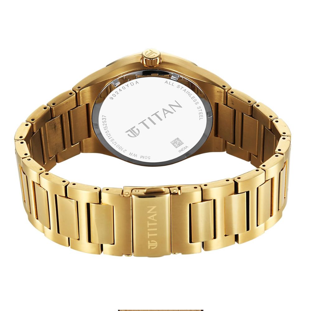 Titan Regalia Marque Gold Men's Watch 90240YM02