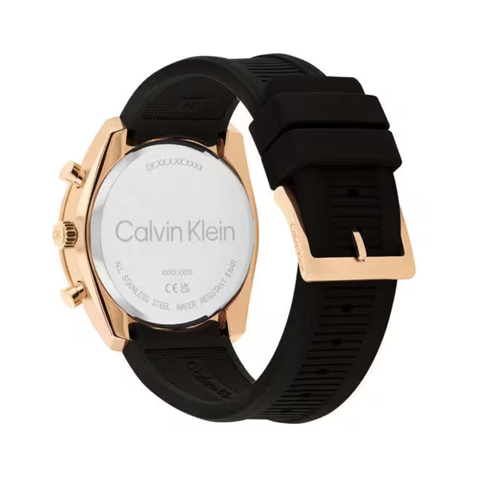 Calvin Klein Flex Black Dial Men's Analog Silicone Watch 25200480