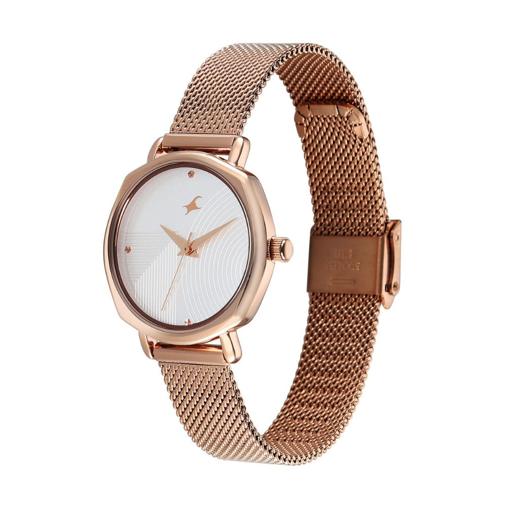 Fastrack Stunners XI Rose Gold Women's Watch 68064WM01