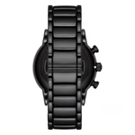 Emporio Armani Men's Black Dial Chronograph Ceramic Watch AR1509