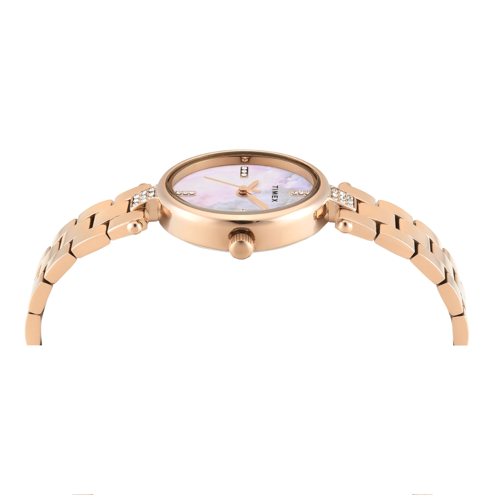 Timex Oval White Dial Women's Watch TWEL27200