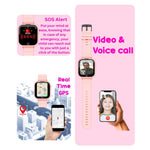 Spiky Cyclops Pink Kids Smartwatch 4G Voice Calling