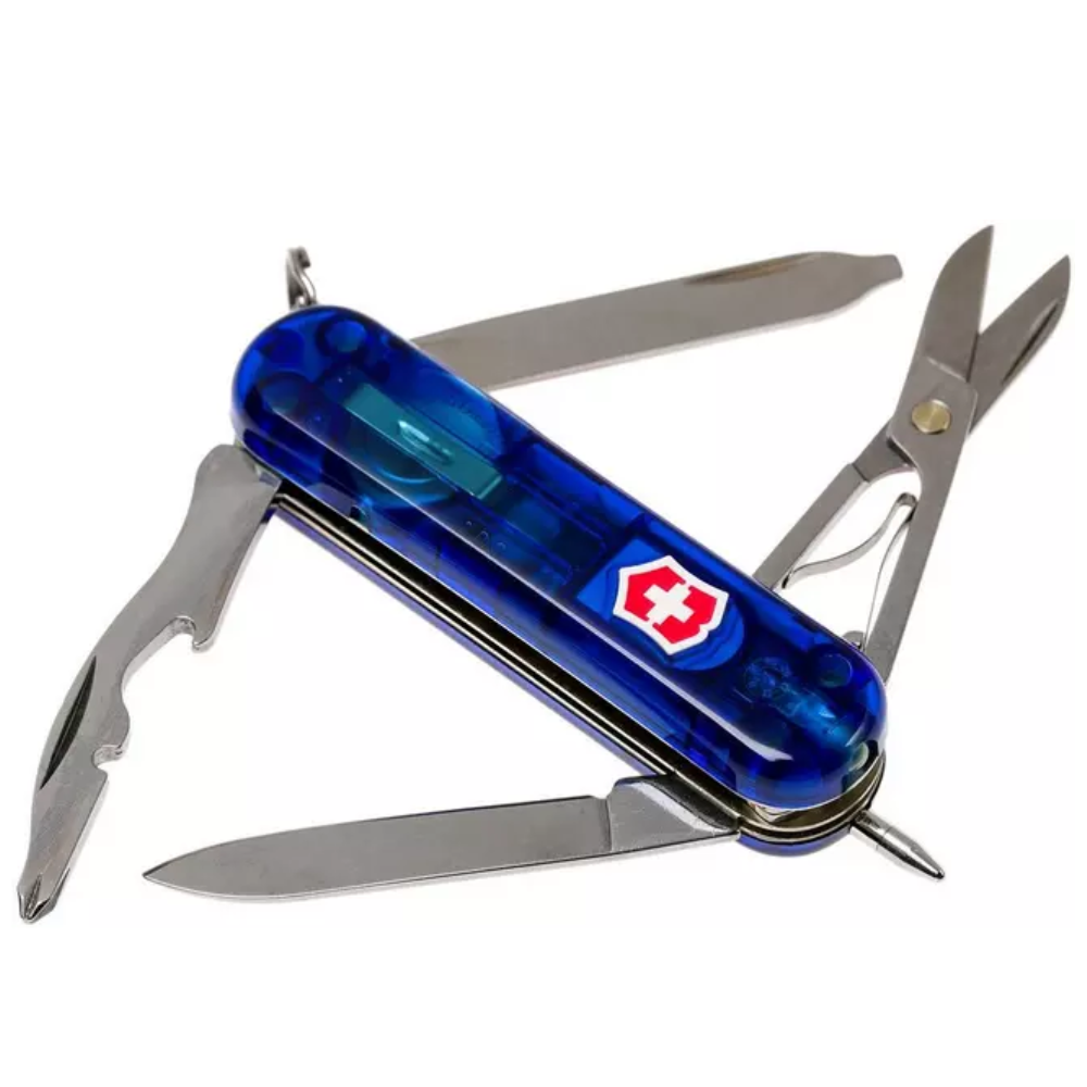 Victorinox Midnite Manager Blue Translucent Swiss Army Knife 0.6366.T2