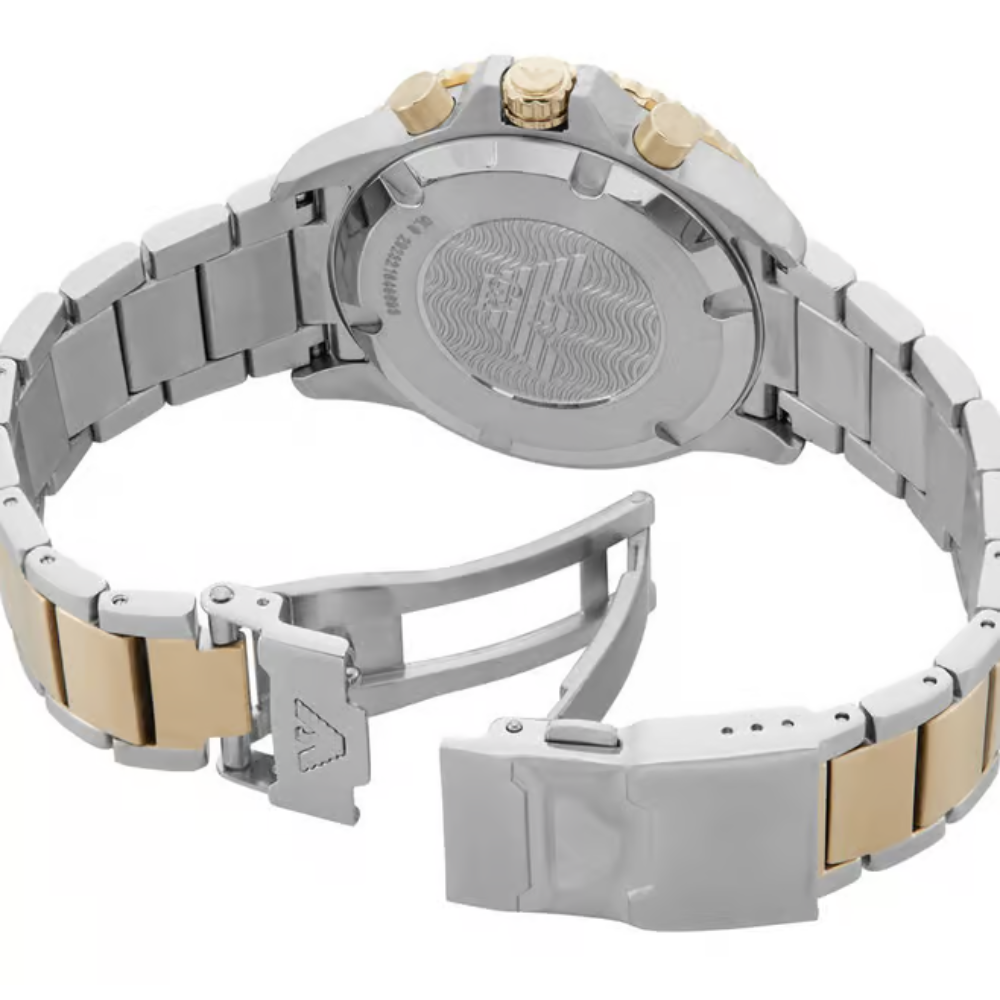 Emporio Armani World Explorer Cream Dial Men's Chronograph Watch AR11606