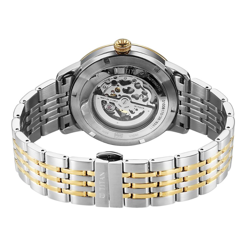 Titan Phoenix Gold & Steel Men's Watch 90223BM01