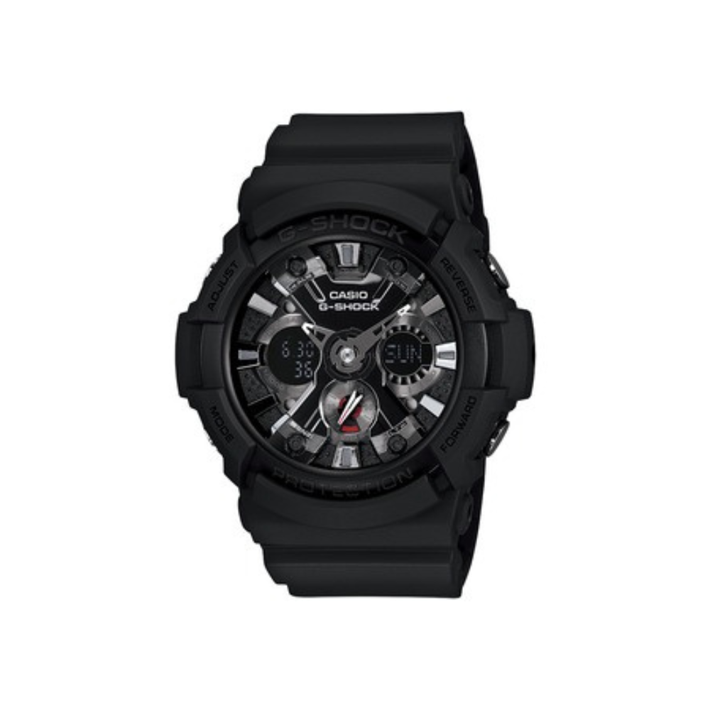 Casio Black Resin Strap Men's Watch GA-200-1A, GA-201-1A | 10400762