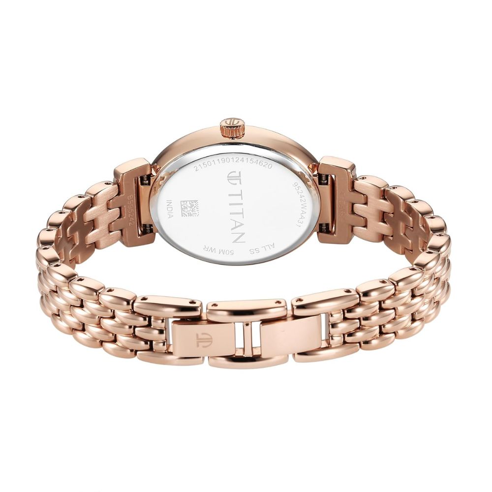 Titan Aura Phase Rose Gold Women's Watch 95242WM01