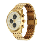 Sonata Magna Champagne Gold Dial Men's Watch 7155YM02