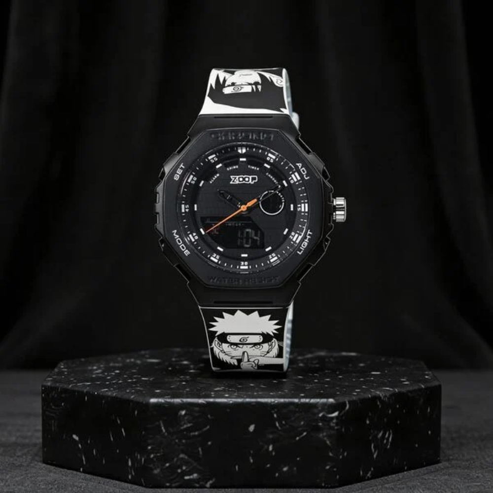 Zoop Naruto Black Kids Analog-Digital Watch 16053PP01