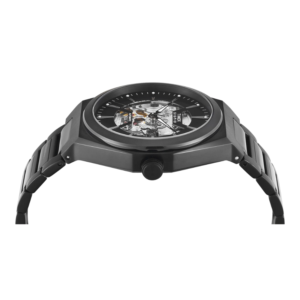 Timex Signio Black Round Dial Analogue Men's Watch - TWEG33902