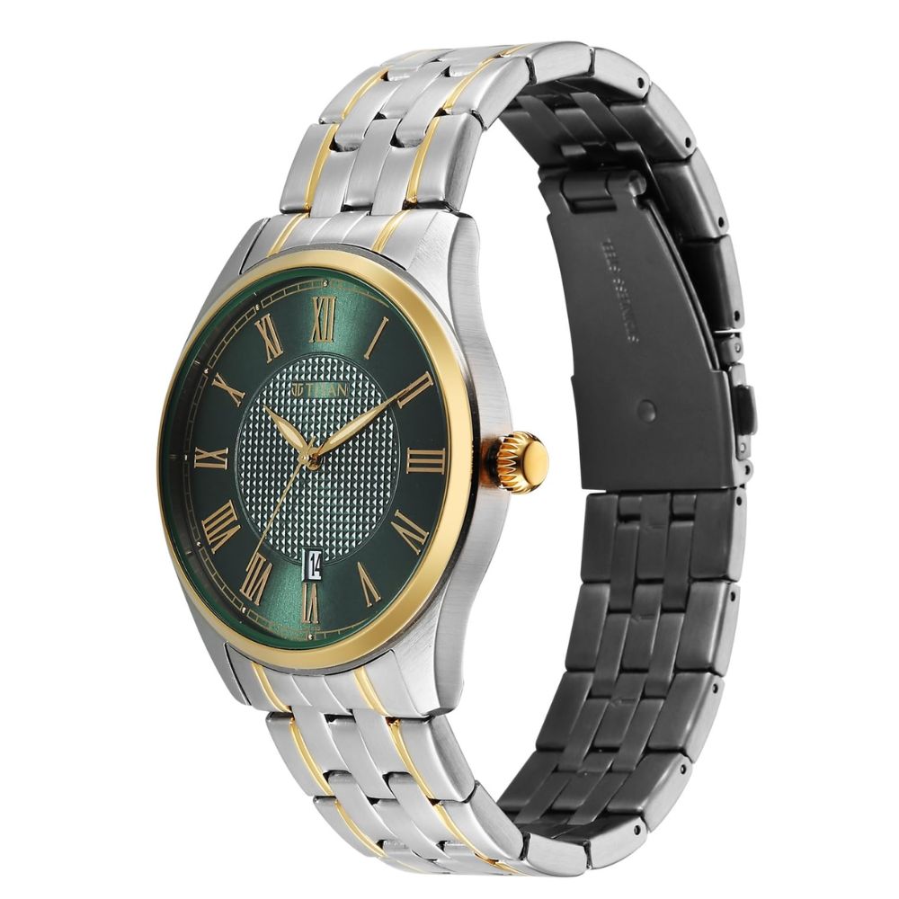 Titan Neo Roman Green Dial Men's Watch 10063BM01