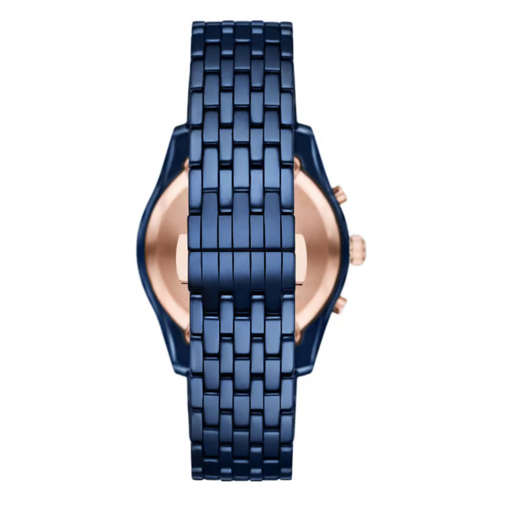Emporio Armani Blue Dial Men's Ceramic Analog Watch AR70016