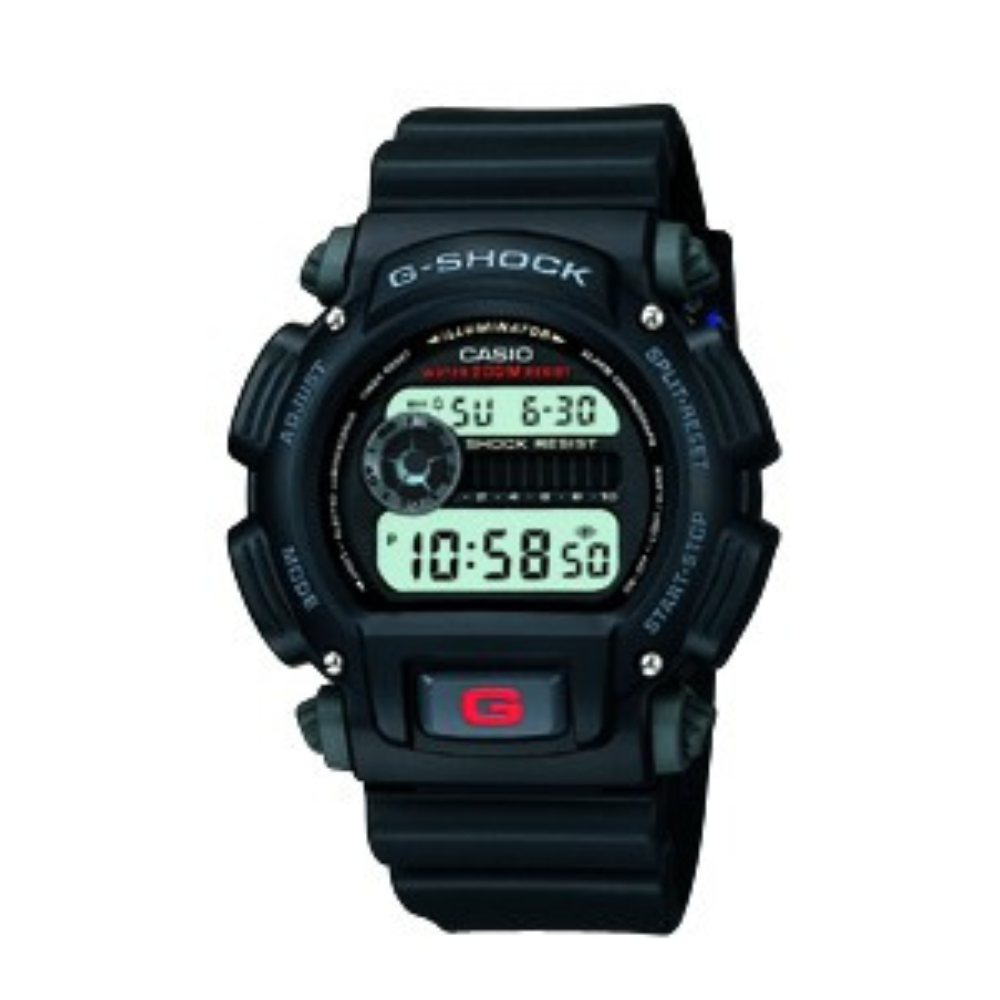 Casio Black Resin Strap Men's Watch for DW-004C-1V, DW-9000C-1V, DW-9050C-1V | 71606395