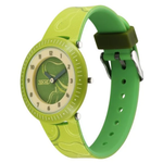 Zoop Green Dial & Green Strap Analog Watch For Girls Kids 26007PP08W