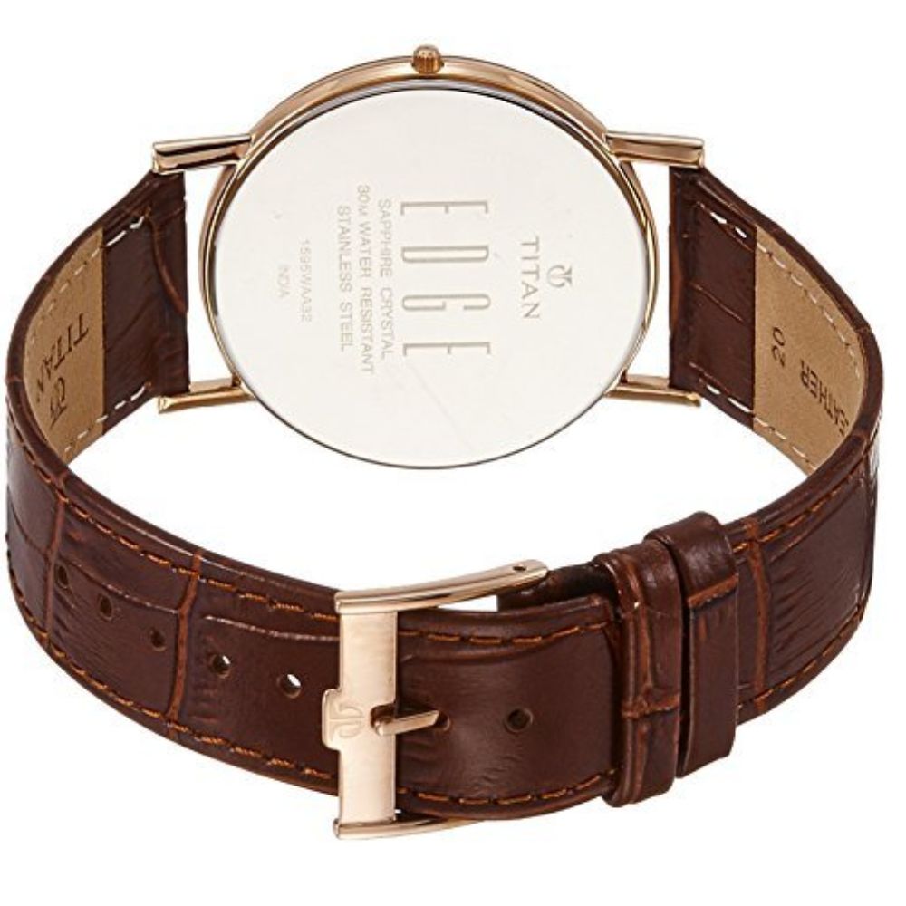 Titan Edge Brown Men's Watch 1595WL03