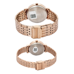 Timex Round Brown Dial Pair's Watch TW00PR328